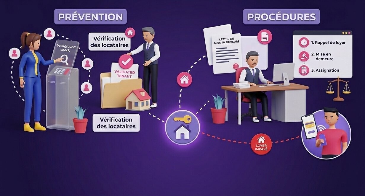Loyers impayés : prévention, procédures et recours du bailleur
